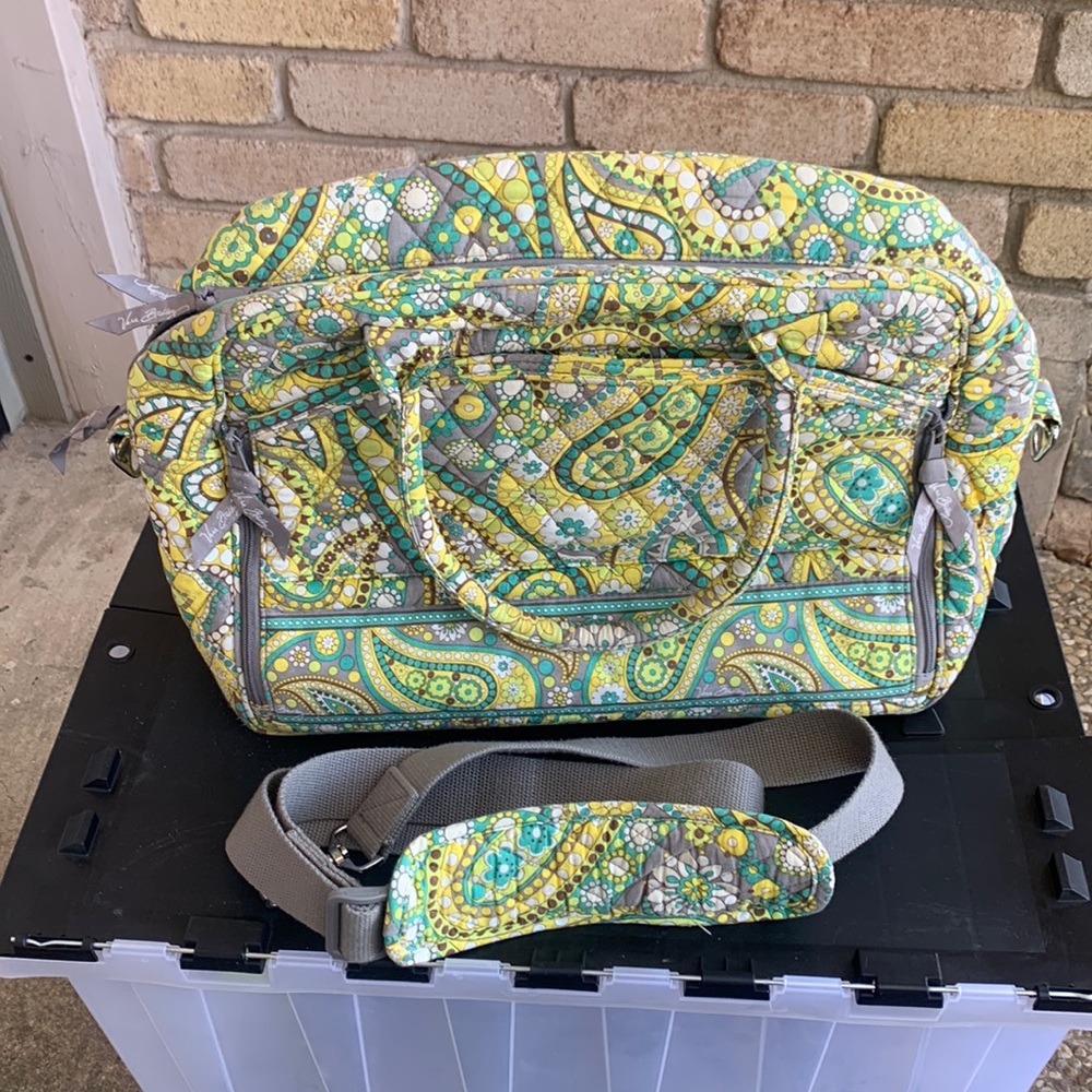 Vera Bradley computer / travel bag with shoulder strap